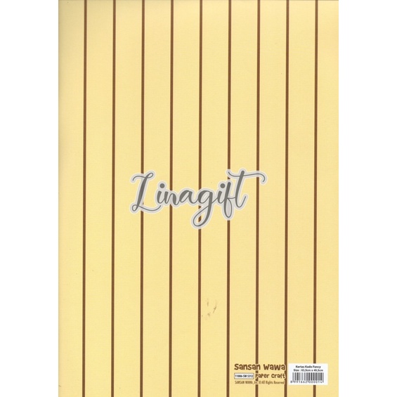 ( 5 Lembar ) YELLOW GOLD SANWA - KERTAS KADO EDISI KUNING EMAS  - GIFT WRAP PAPER SANSAN WAWA CLASSIC VINTAGE WARNA EUSTHATIC