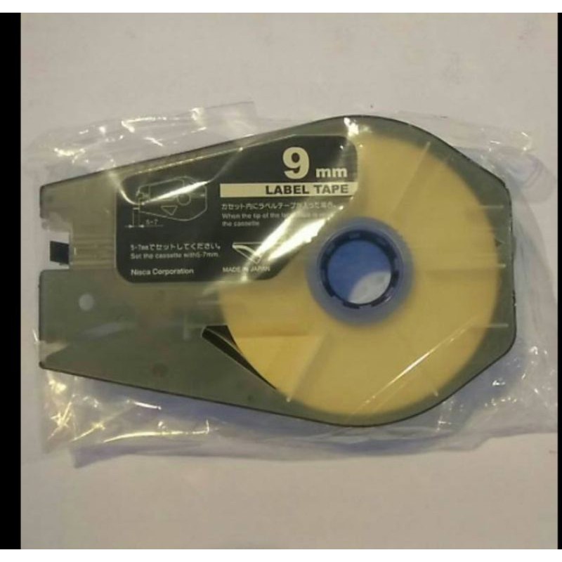 

Label TAPE cassette canon MK 9mm black/yelow