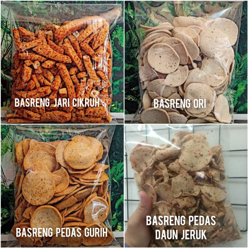 TERMURAH (COD) Basreng kiloan / basreng pedas asin / basreng original / basreng jari cikruh / basren