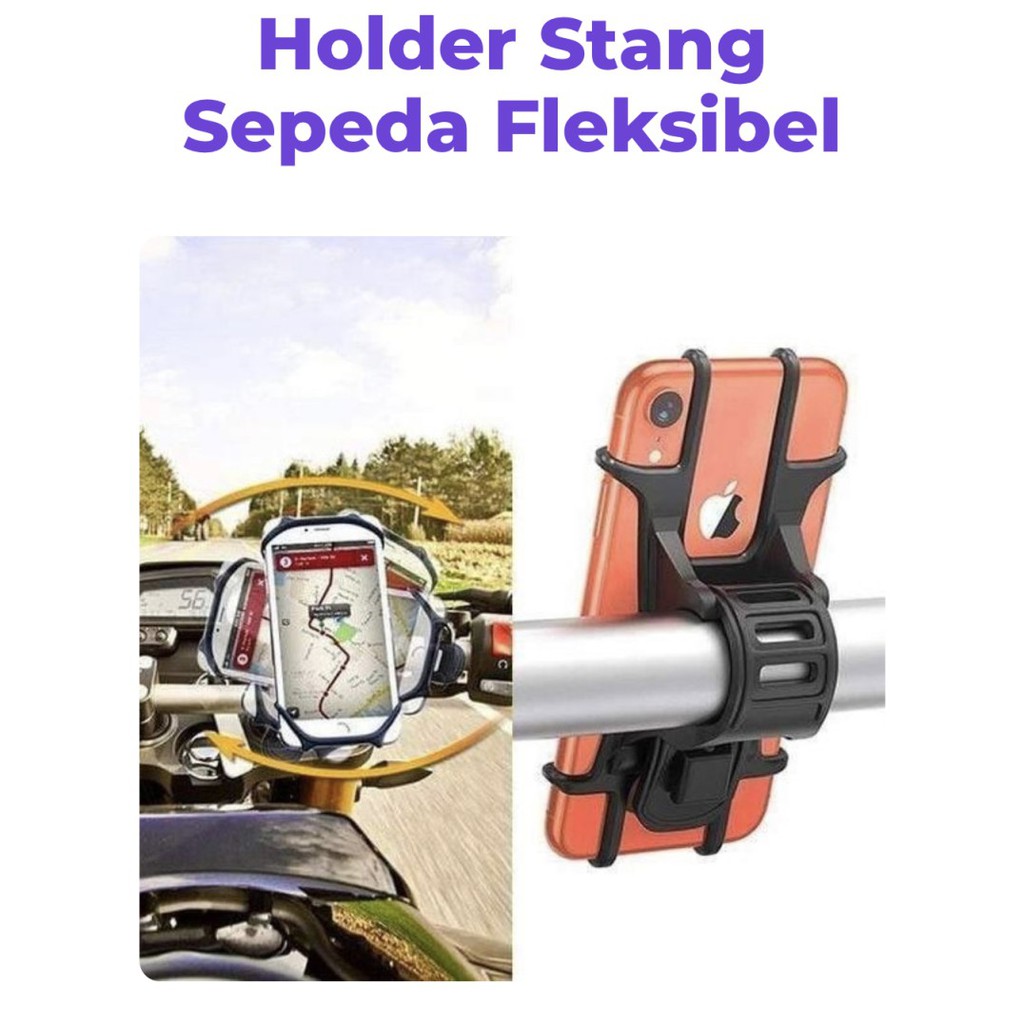 Holder stang sepeda fleksibel / flexible