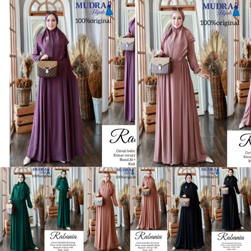 Rabania Maxy Dress by Mudra Hijab Include Khimar