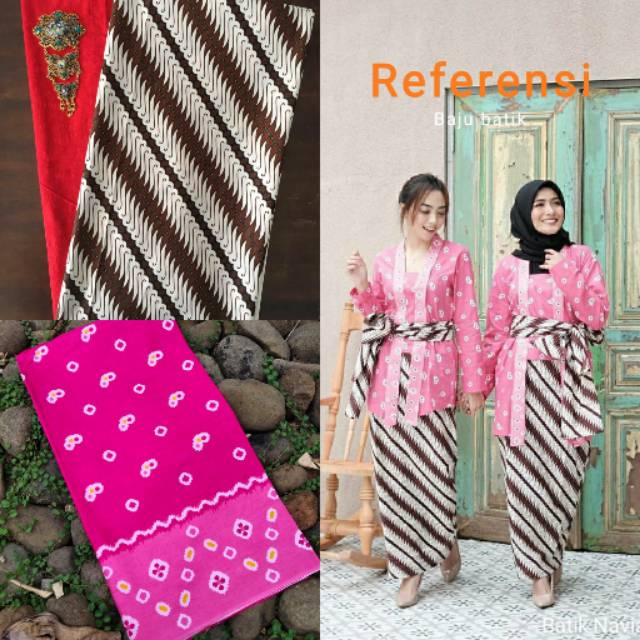 Set batik kebaya Batik Set kebaya Kain batik primis halus Bayar ditempat
