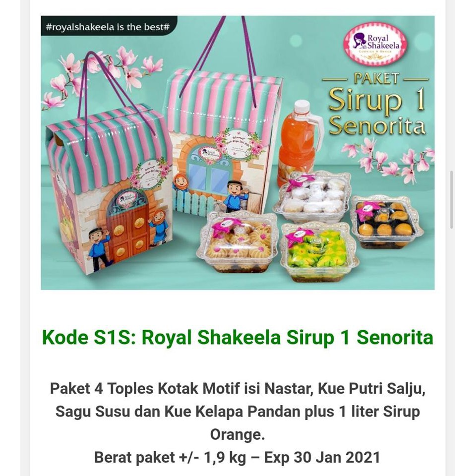 

PAKET SIRUP SHAKEELA SENORITA