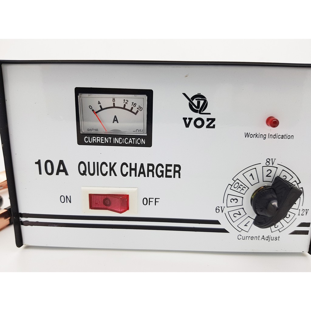 Voz Quick Charger Aki 10A cas aki 12v / battery / accu