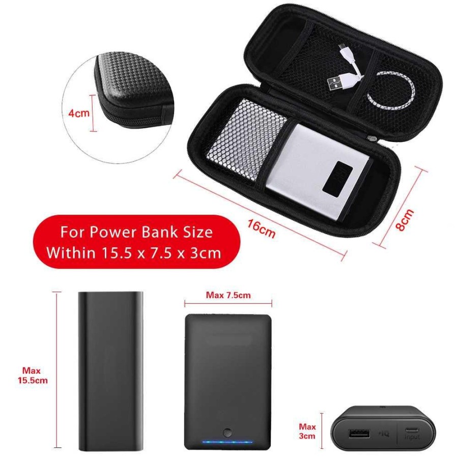 BUBM Tas Gadget Organizer Powerbank - PBC-1 (ORIGINAL) - Black