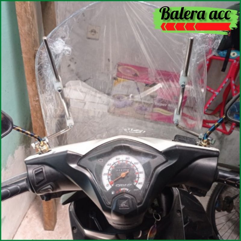 VISOR WINDSHIELD UNIVERSAL UNTUK VARIO BEAT MIO SCOOPY GENIO FINO XRIDE DLL