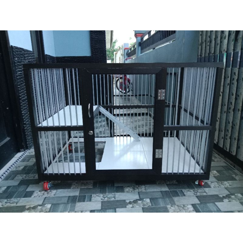 kandang kucing aluminium 1 pintu