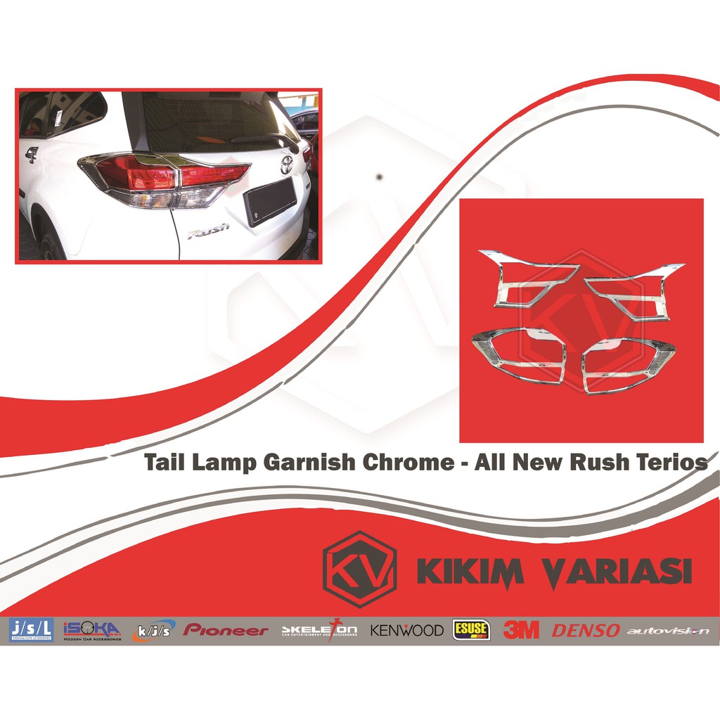 Garnish Lampu Belakang All New Rush Terios 2018