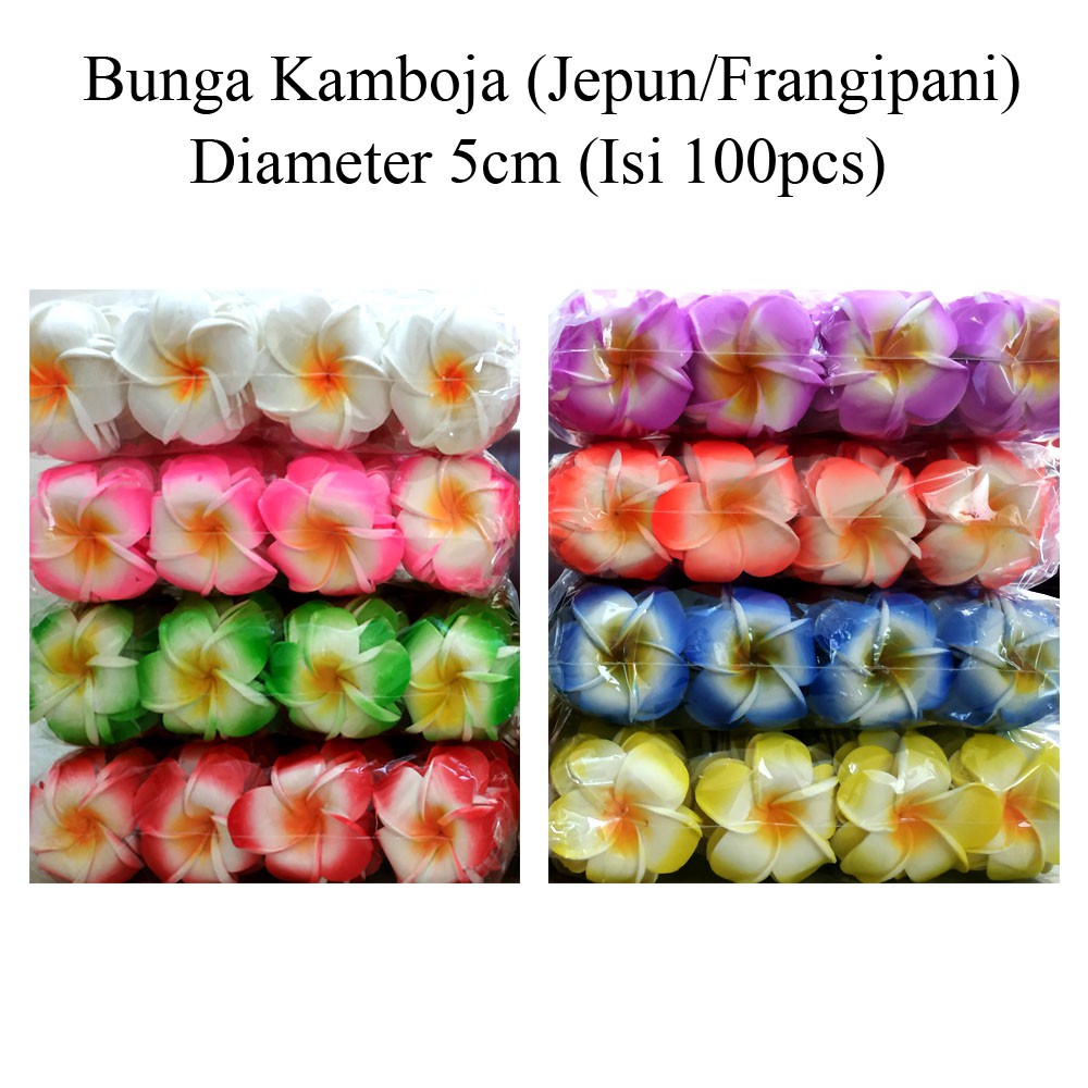 Aplikasi Bunga Kamboja | Jepun d5cm Size S