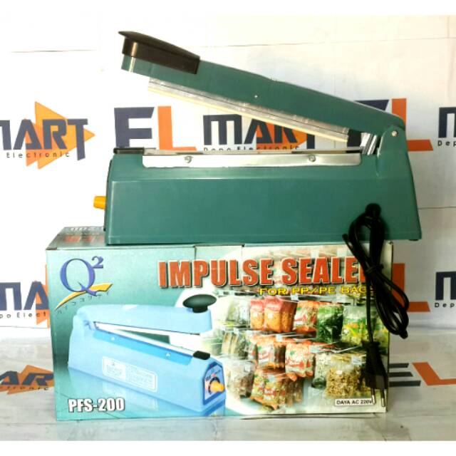 Q2 impulse sealer 8200  PFS 200 / alat press plastik 20cm