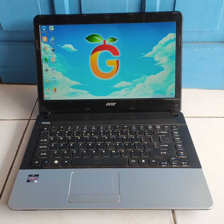Acer Aspire E1-421 AMD E450 RAM 2GB HDD 500GB VGA ATI Radeon Laptop Second Bekas Murah