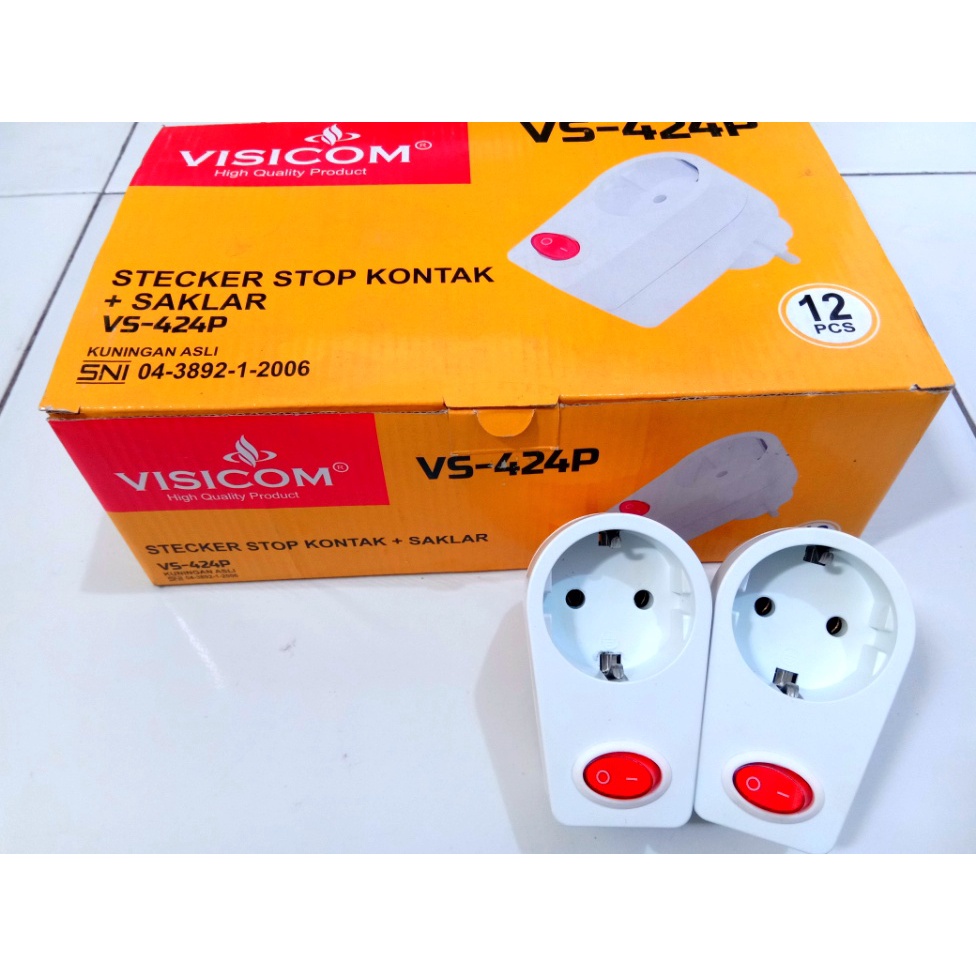 STEKER STOP KONTAK + SAKLAR VISICOM VS-424P