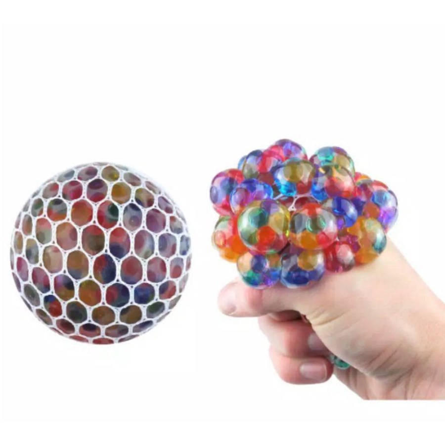 PA Squishy Mesh Ball Bola Anggur Pencet Anti Stress Jaring Edukasi Flash Light Mesh Ball Anti Stress SS187