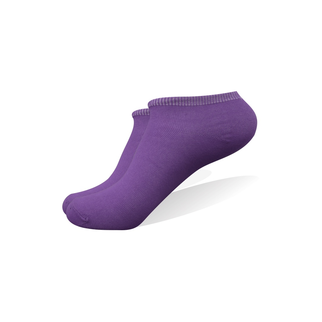 Kaos kaki Pendek / Mata Kaki  Ankle LowCut Polos (BISA PILIH WARNA)-MK- UNGU TUA