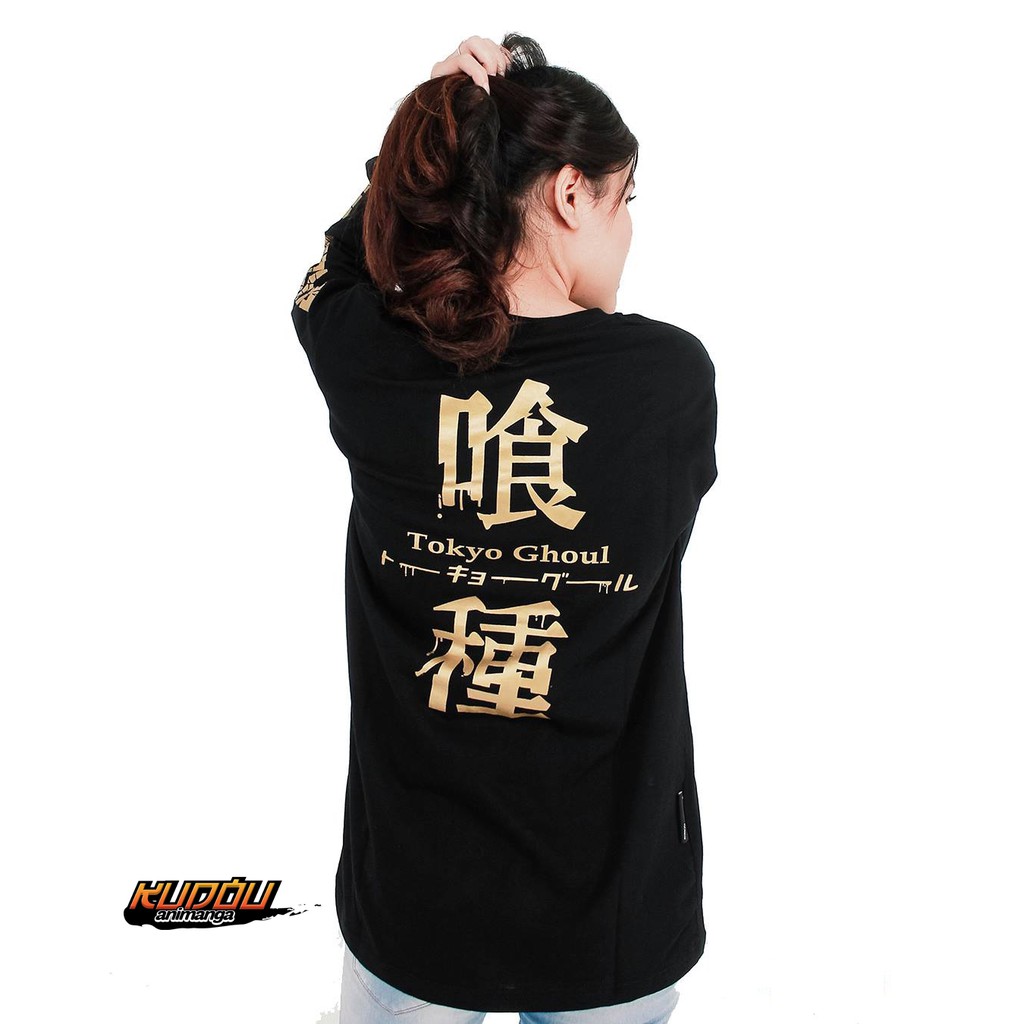 Longsleeve Kaneki Kanji Gold Tokyo Ghoul