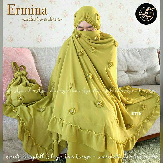 ERMINA EXCLUSIVE MUKENA ORIGINAL DEN AYU