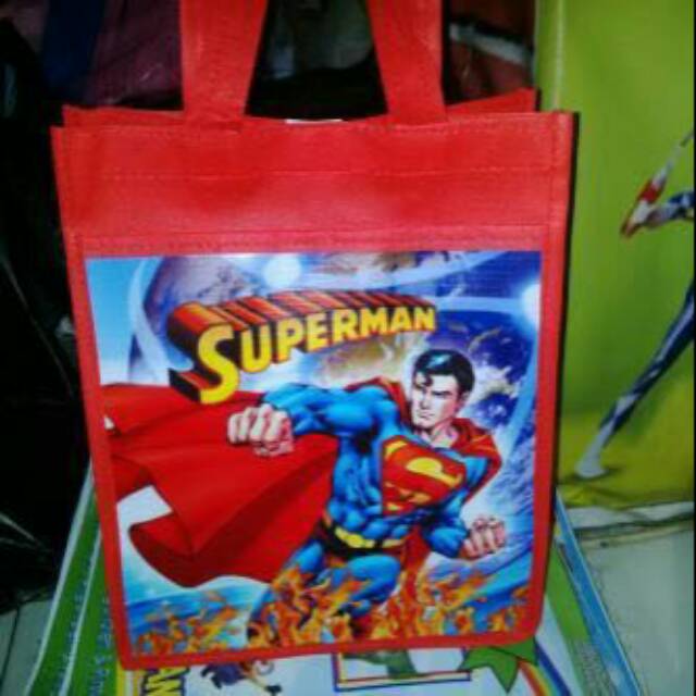 

GOODIE BAG GAMBAR KARTUN SUPERMEN, TAS KARTUN ULTAH ANAK MURAH, READY STOCK, HOT SALE, LARIS | K53