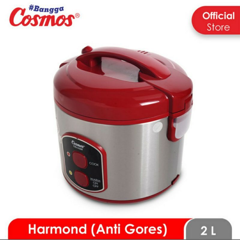 Rice Cooker Cosmos Harmond CRJ 6368 2 Liter Anti Gores Magic Com Cosmos 6368 Harmond Anti Gores