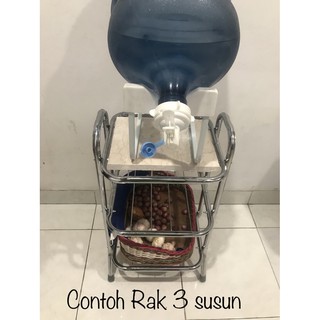 Produk Eksklusif Rak Dispenser 2 Susun Stainless LUXURY Produk Eksklusif Rak Dispenser 2 Susun Stainless LUXURY