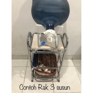 Produk Eksklusif Rak Dispenser  2 Susun Stainless  LUXURY 