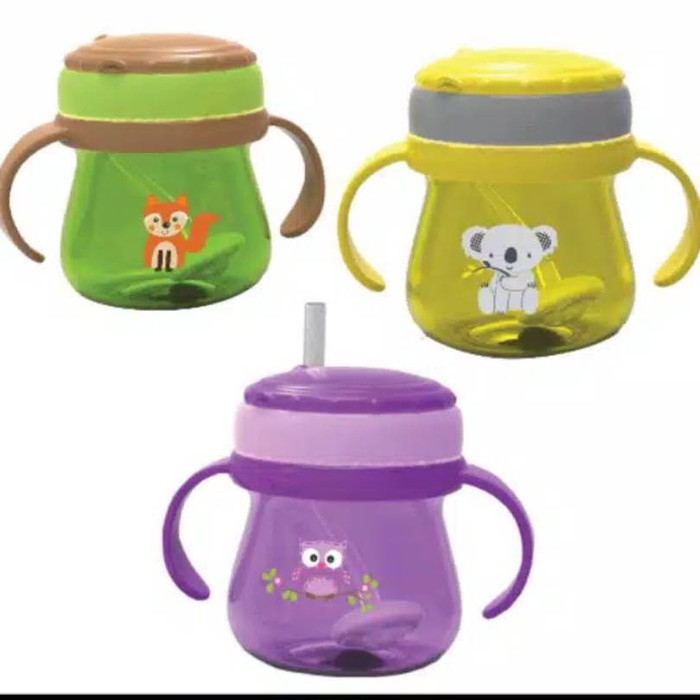 Baby Safe training cup with straw JP 019 gelas minum