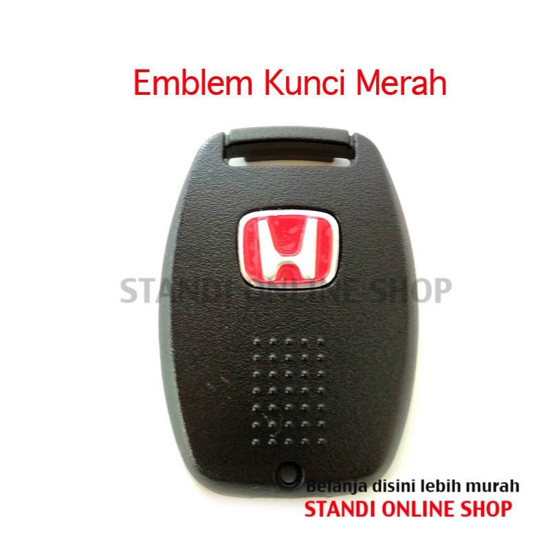 Emblem Kunci Honda Merah Sticker Logo Kunci Honda Mobilio Brio Jazz