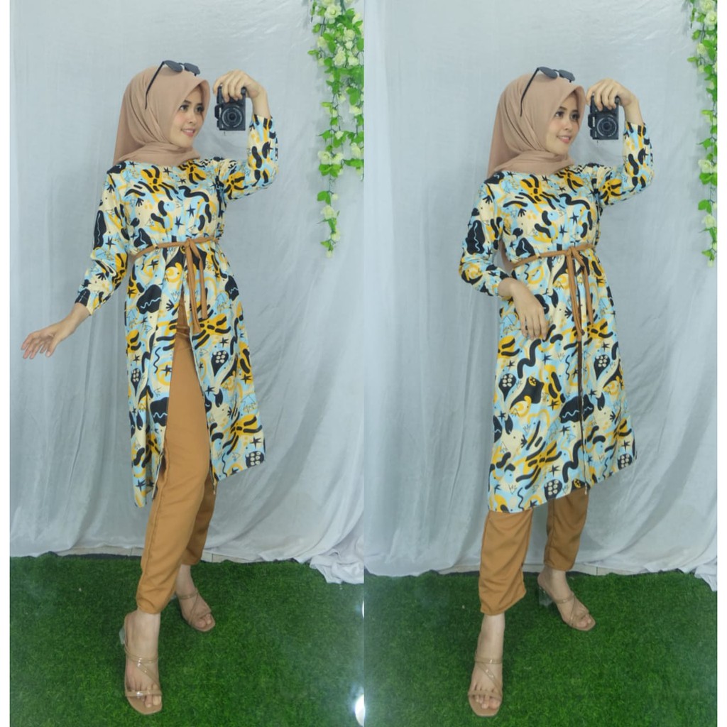 1KG MUAT 3SET | FREYA FLOWERY DAILY SET SIMPEL FASHION HIJAB WANITA MUSLIMAH HITS SELEBGRAM