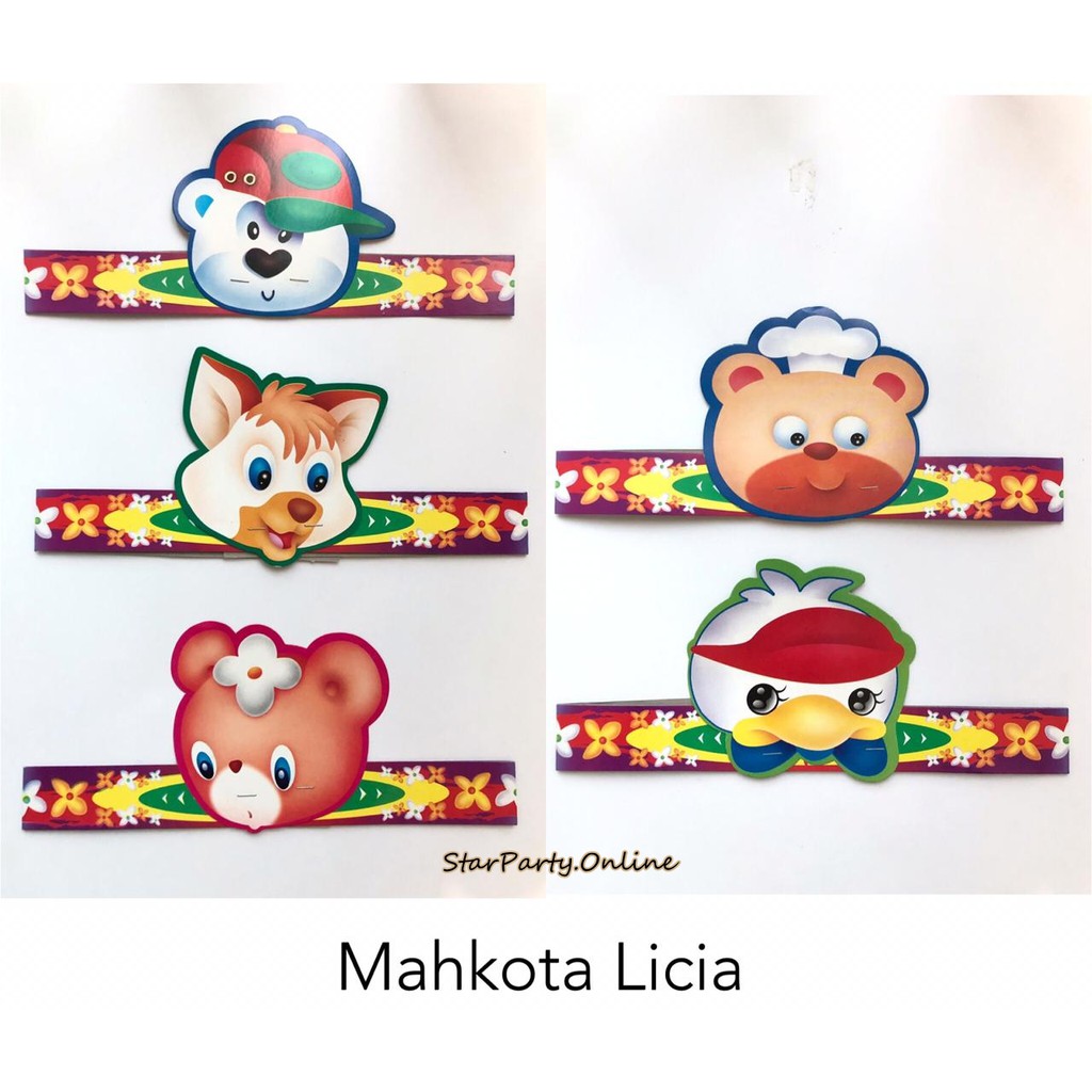 Mahkota Licia Per 10pcs /Mahkota Kertas /Mahkota Licia