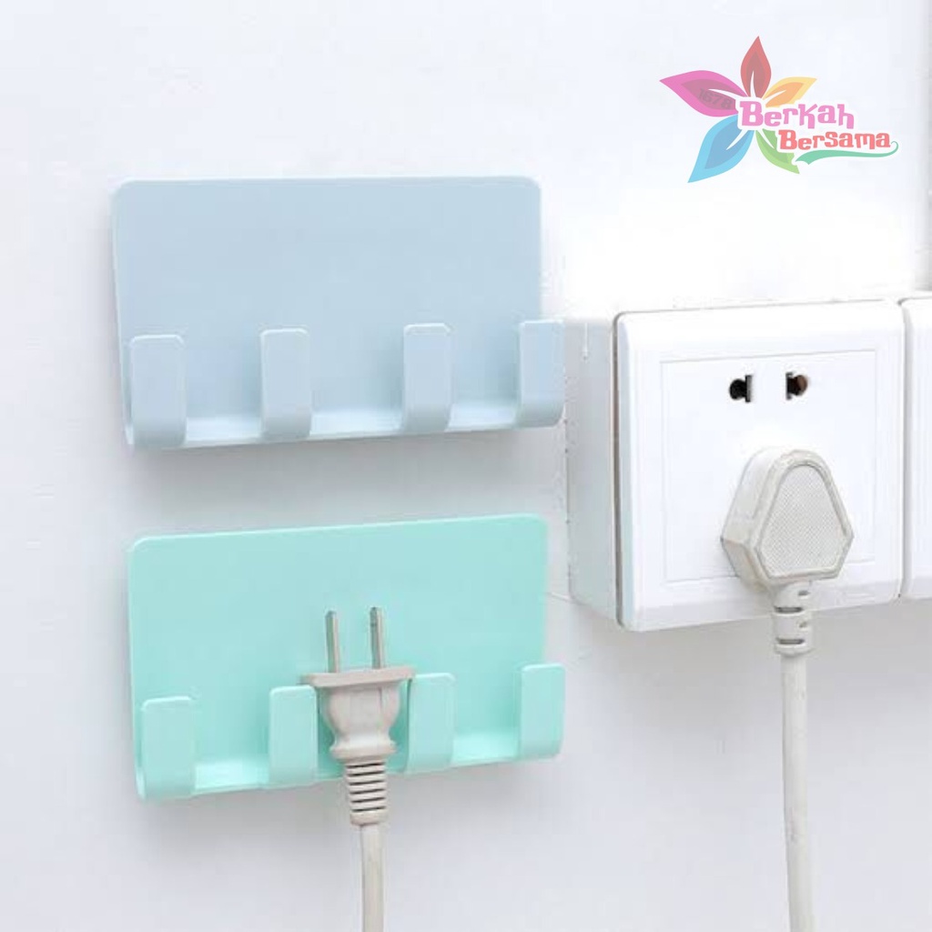 RT108 gantungan hook tempel dapur kamar mandi charger hp 4 kait serbaguna BB6686