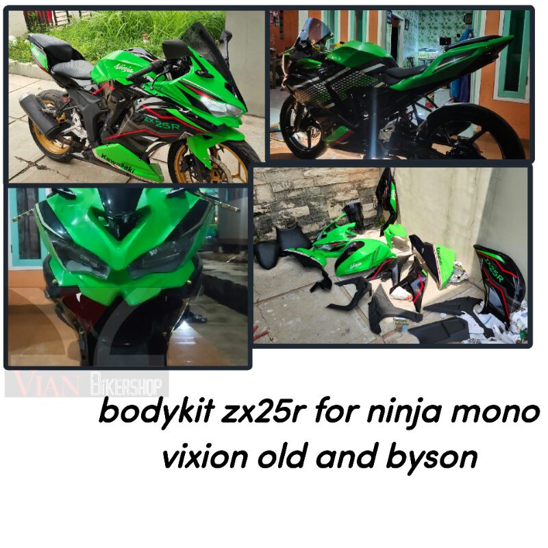 Full fairing zx25r untuk Byson, Ninja mono dan old Vixion