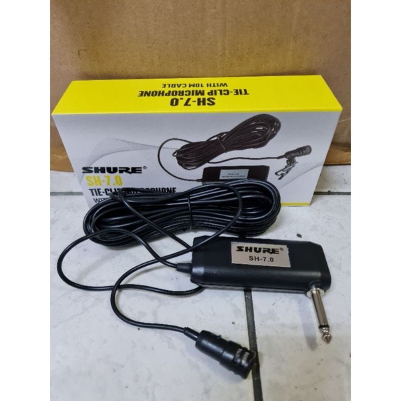 mic jepit shure sh 7.0 tie clip mic klip on mic kancing shure sh7.0 free busa mic jepit toa mic condensor mic imam clip on microphone mic jepit murah mic clip on good quality