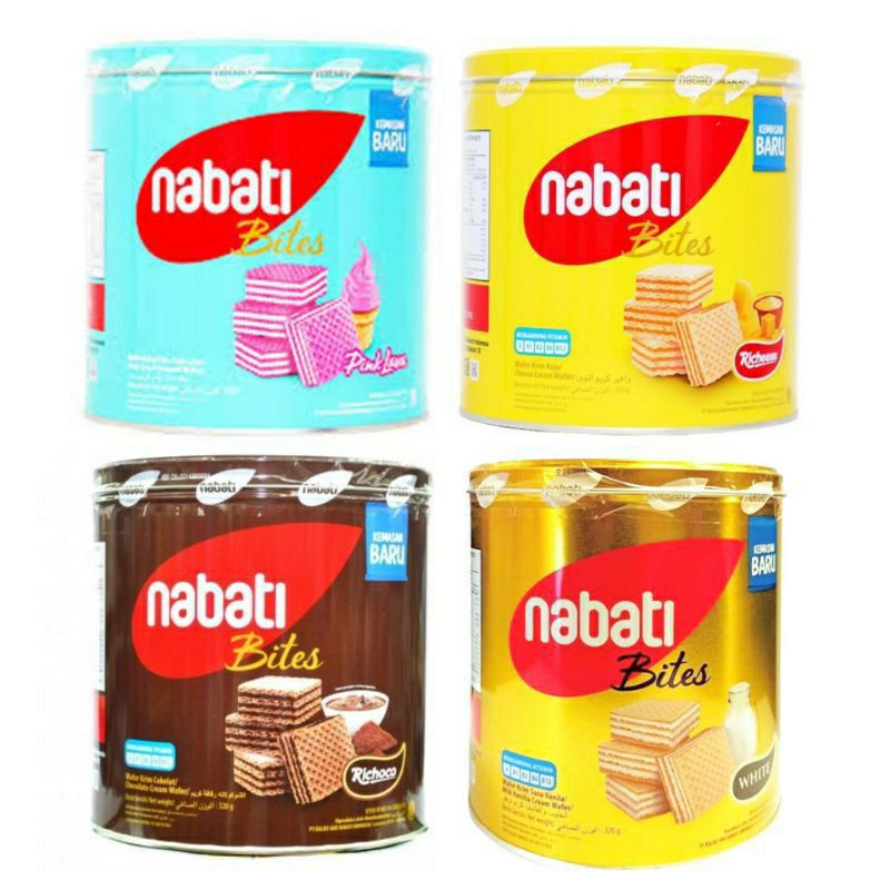 Jual Nabati Bites Richeesee / Nabati Chocolate / Nabati Wafer Kaleng ...