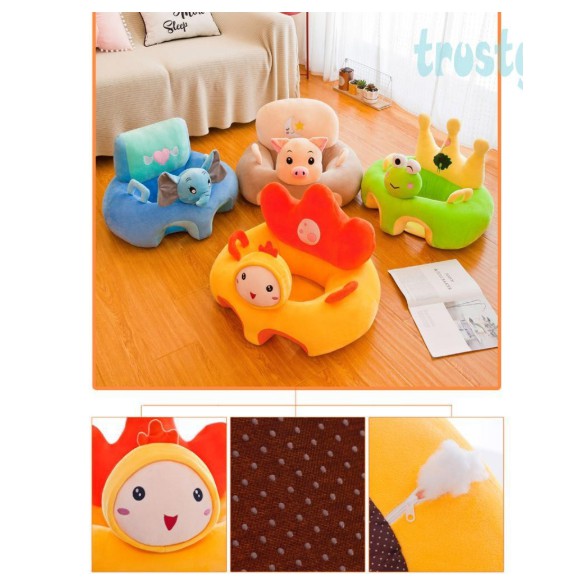 SB | Sofa Bayi Jumbo Lucu | Sofa Bayi Motif Hewan | Sofa untuk Belajar Duduk Bayi Anak Import RUZAIN MALL