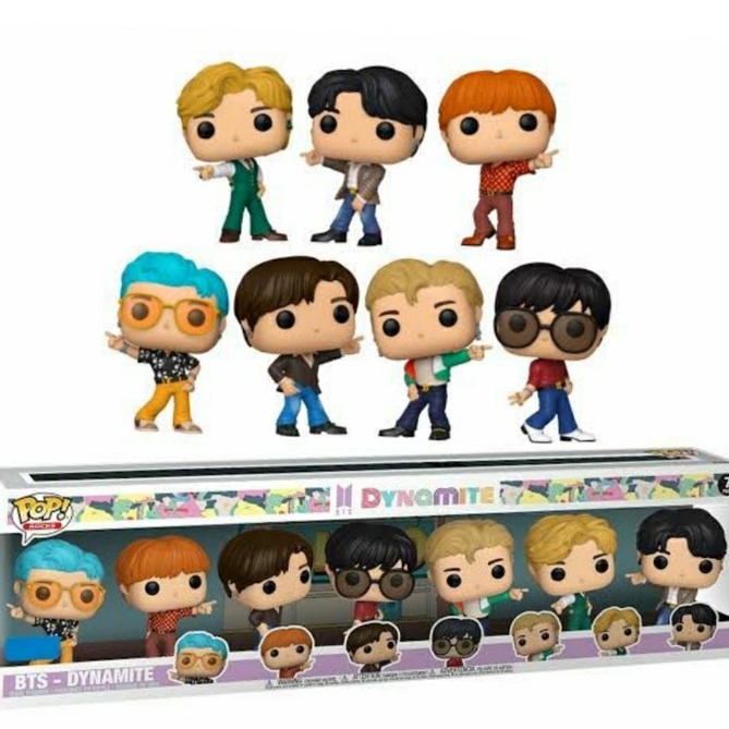 Funko Pop Original Rocks - BTS -  Dynamite 7 Set In Box