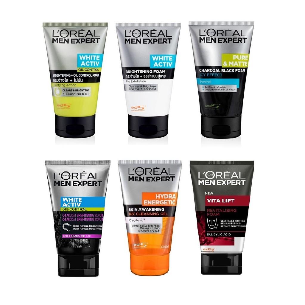 Loreal Paris Men Expert Facial Foam/Scrub 100ml