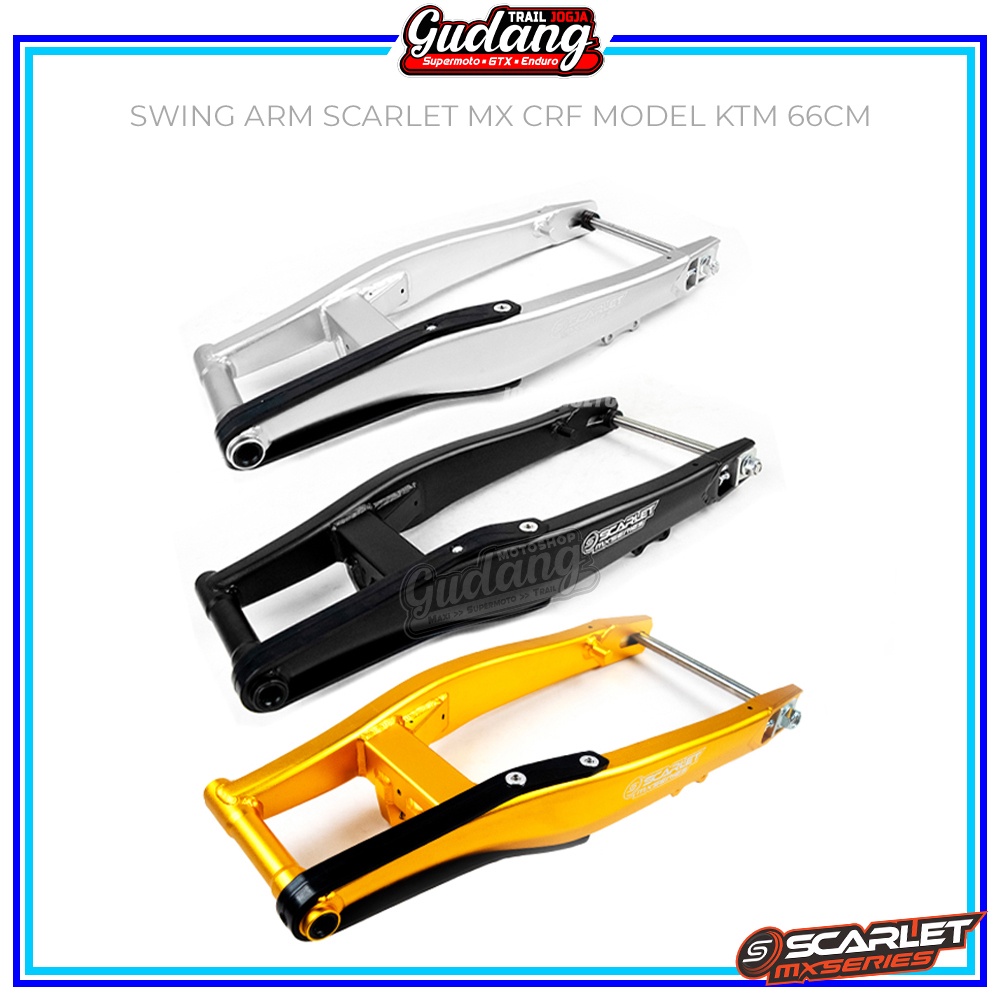 Swingarm Swing Arm Scarlet MX 60 cm 66 cm Alumunium Model KTM CRF 150L KLX 150 Dtracker