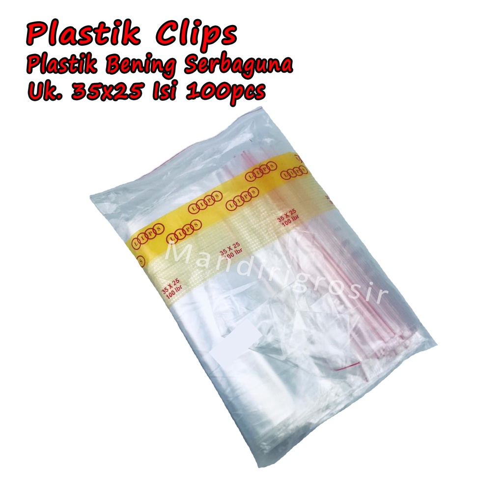 Plastik Serbaguna *Plastik Klip * Plastik uk.25x35 100pcs*