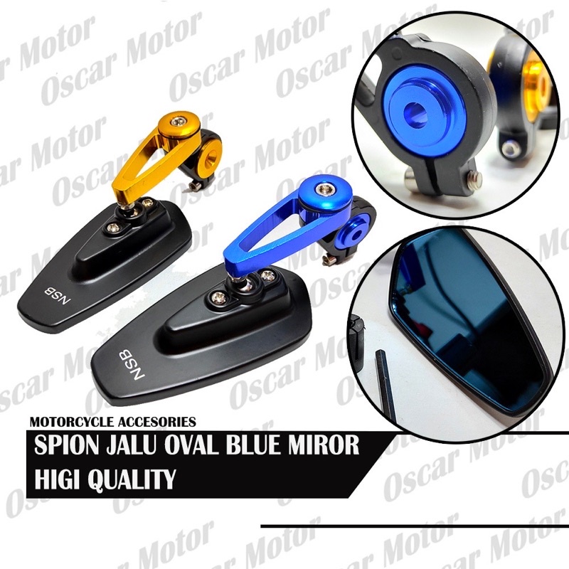 TERMURAH SPION JALU OVAL KACA BIRU NMAX LEXI SCOOPY VIXION NINJA SONIC FU MIO XEON TIGER SUPRA DLL