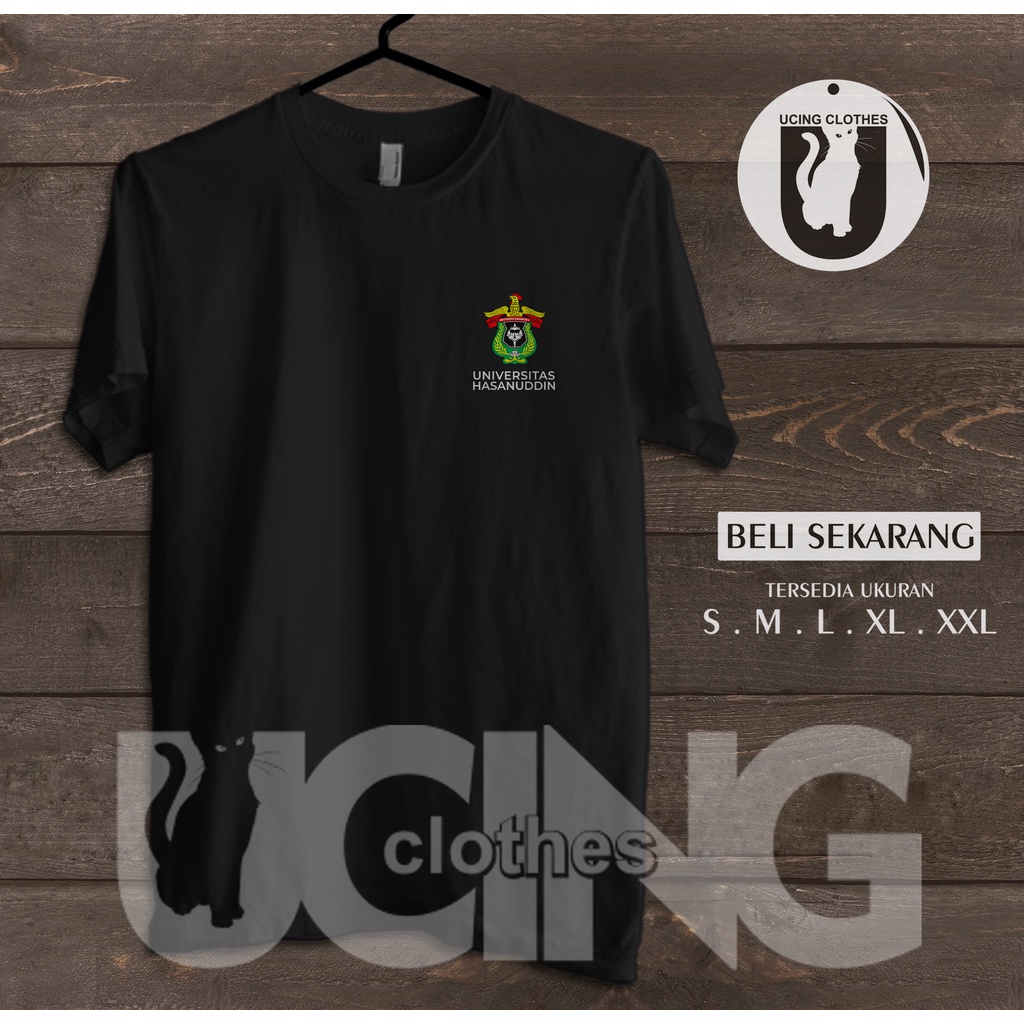 Kaos Baju Kampus UNHAS Universitas Hasanuddin Logo Kaos Distro