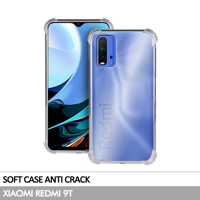 Anti Crack Xiaomi Redmi 9T (6.53&quot;) | Softcase Anti Bentur - Clear