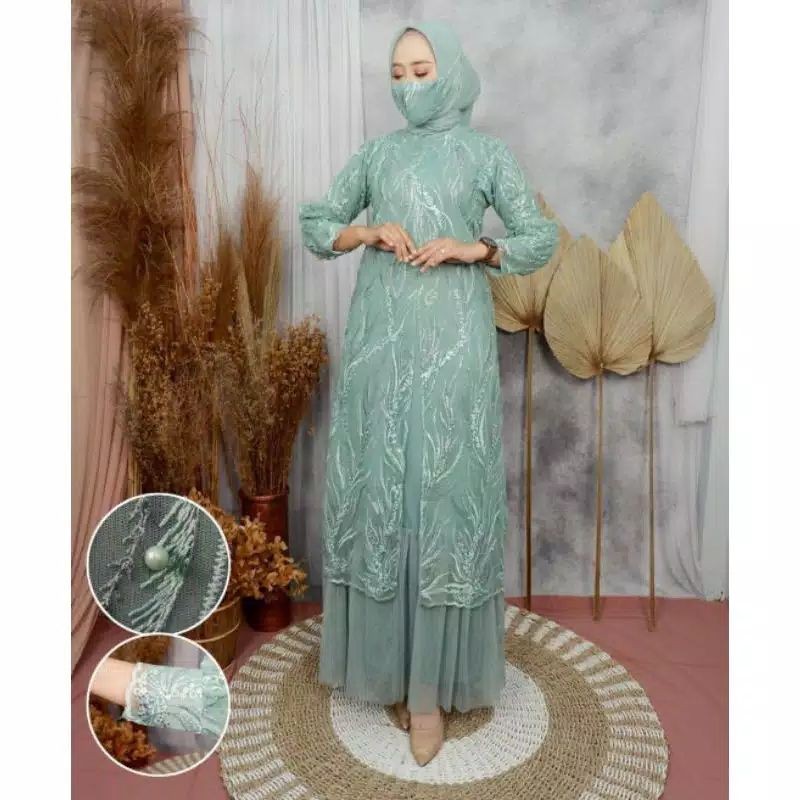 BESST SELLER GAMIS MODERN/GAMIS TULLE BORDIR/GAMIS BY ALETA