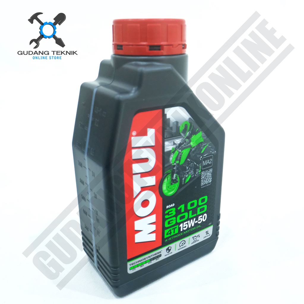 MOTUL Oli Mesin 4T 3100 GOLD 15W50 0.8L 1L / MOTUL Oli Motor 800ML 1000ML 0.8Liter 1Liter 15W-50