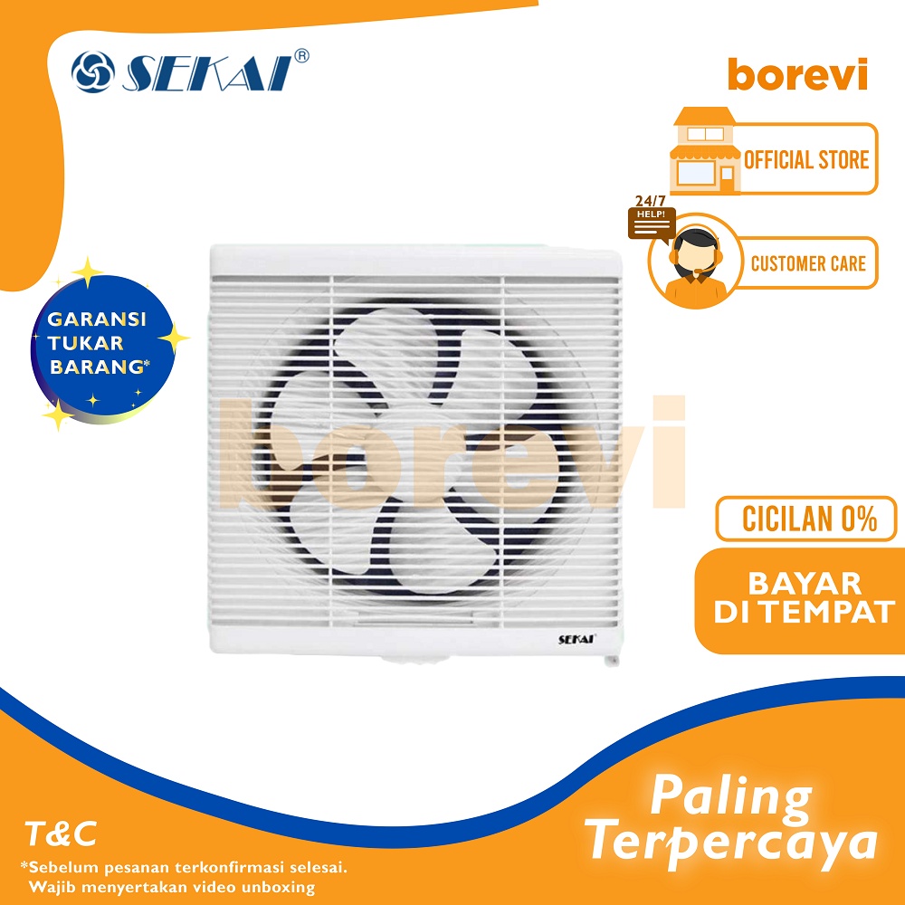 SEKAI WEF 1290 EXHAUST FAN 12" KIPAS ANGIN HISAP SEKAI WEF-1290 12 INCH WEF1290