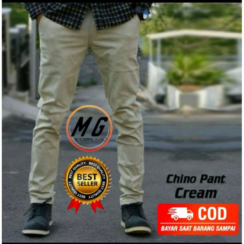 CELANA CHINO PANJANG FASHION CHINOS SLIM FIT PRIA LAKI LAKI