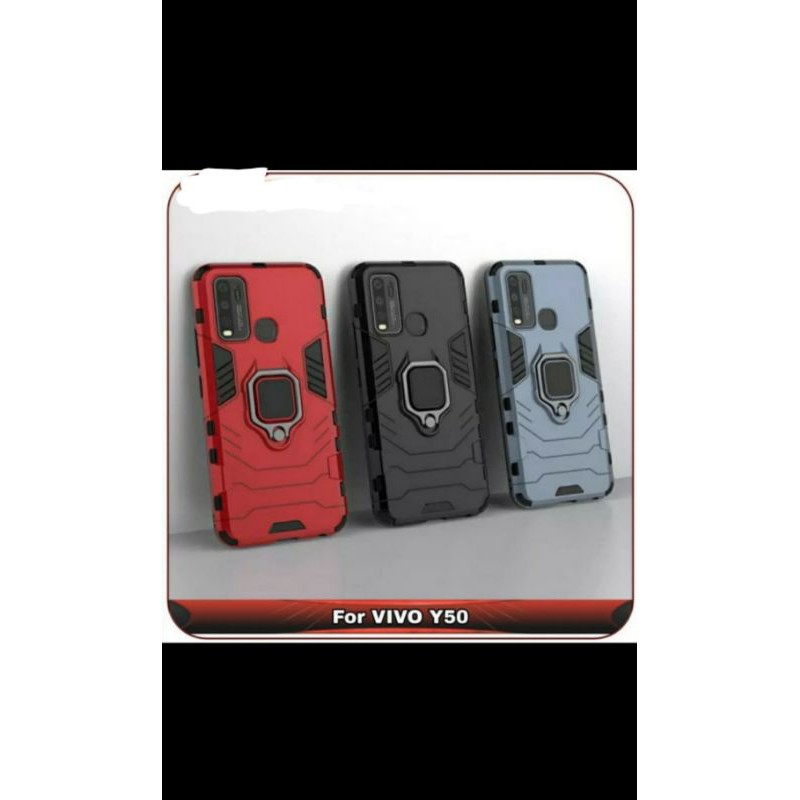 Case Iron Armor + Ring Vivo Y30 / Y50 New