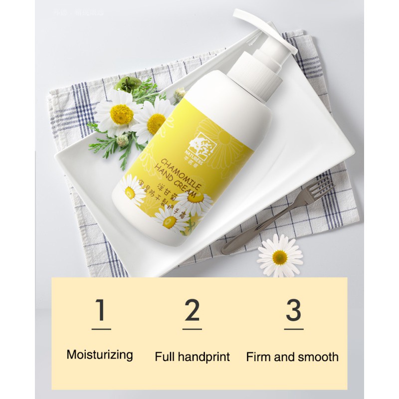 Hand Cream Pemutih dan Pelembab Krim Tangan 200g Kamomil Pelembab Tangan Anti-Wrinkle Foot Dry Peeling Care Lotion Tangan