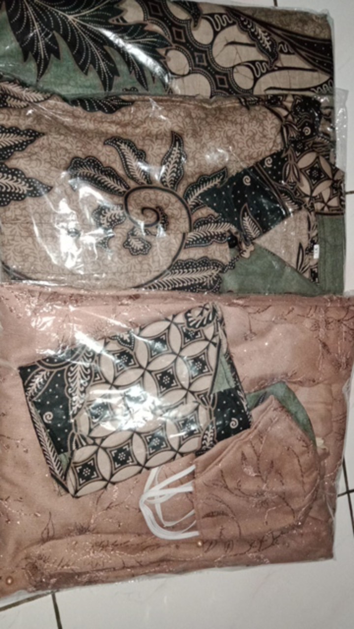 Couple Batik Kebaya Asyifa Brown Tunangan Wisuda Lamaran