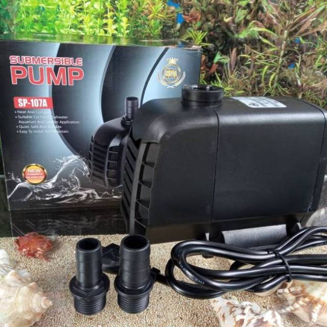 Mesin Pompa Celup Sakkai SPA SP-107A Mesin Filter Kolam Aquarium Hidroponik Waterfall Power Head Submersible Pump