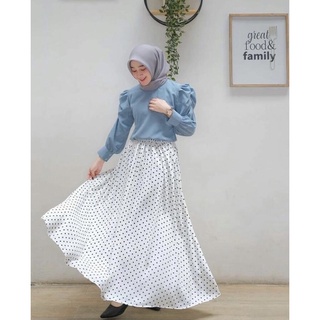 POLKA SKIRT ROK POLKADOT / ROK WANITA MOTIF-1