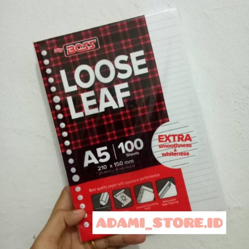 

Isi Binder Putih Bergaris A5 (20 ring) dan B5 (26 ring)
